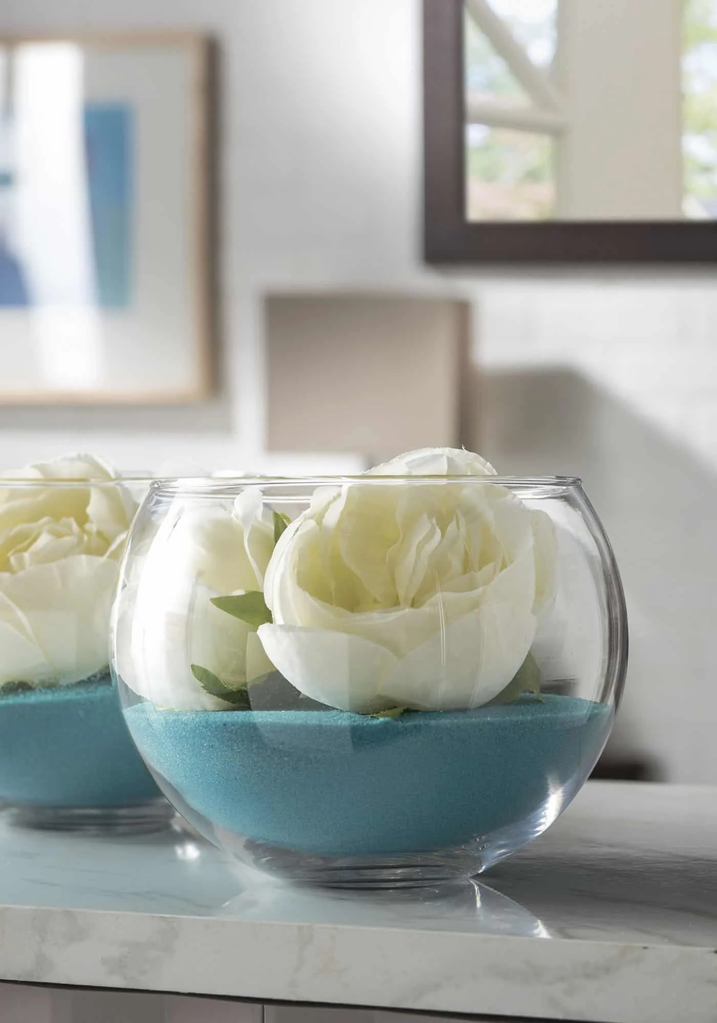 simple wedding centerpieces diy with glass bubble bowls