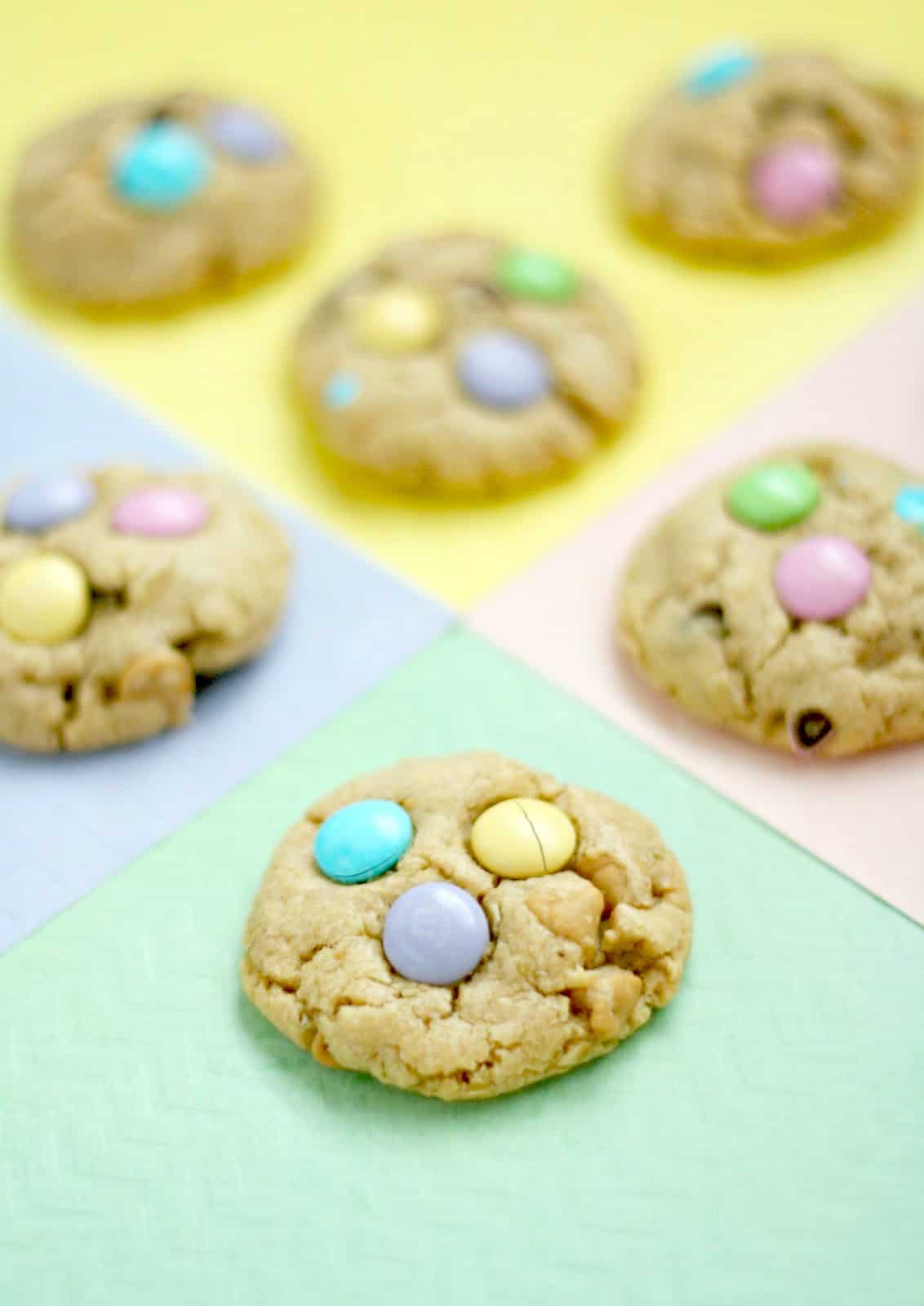 M&M Loaded Easter Cookies - DIY Candy