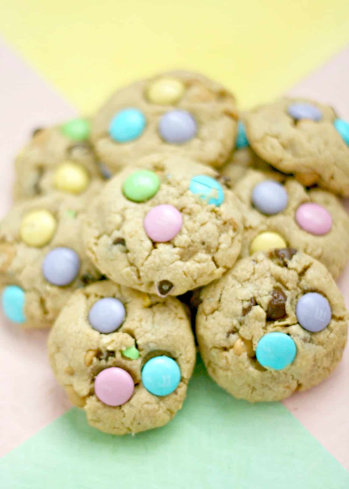 M&M Loaded Easter Cookies - DIY Candy