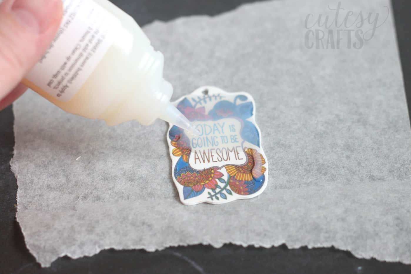 Easy Shrinky Dink Keychain with Coloring Pages DIY Candy