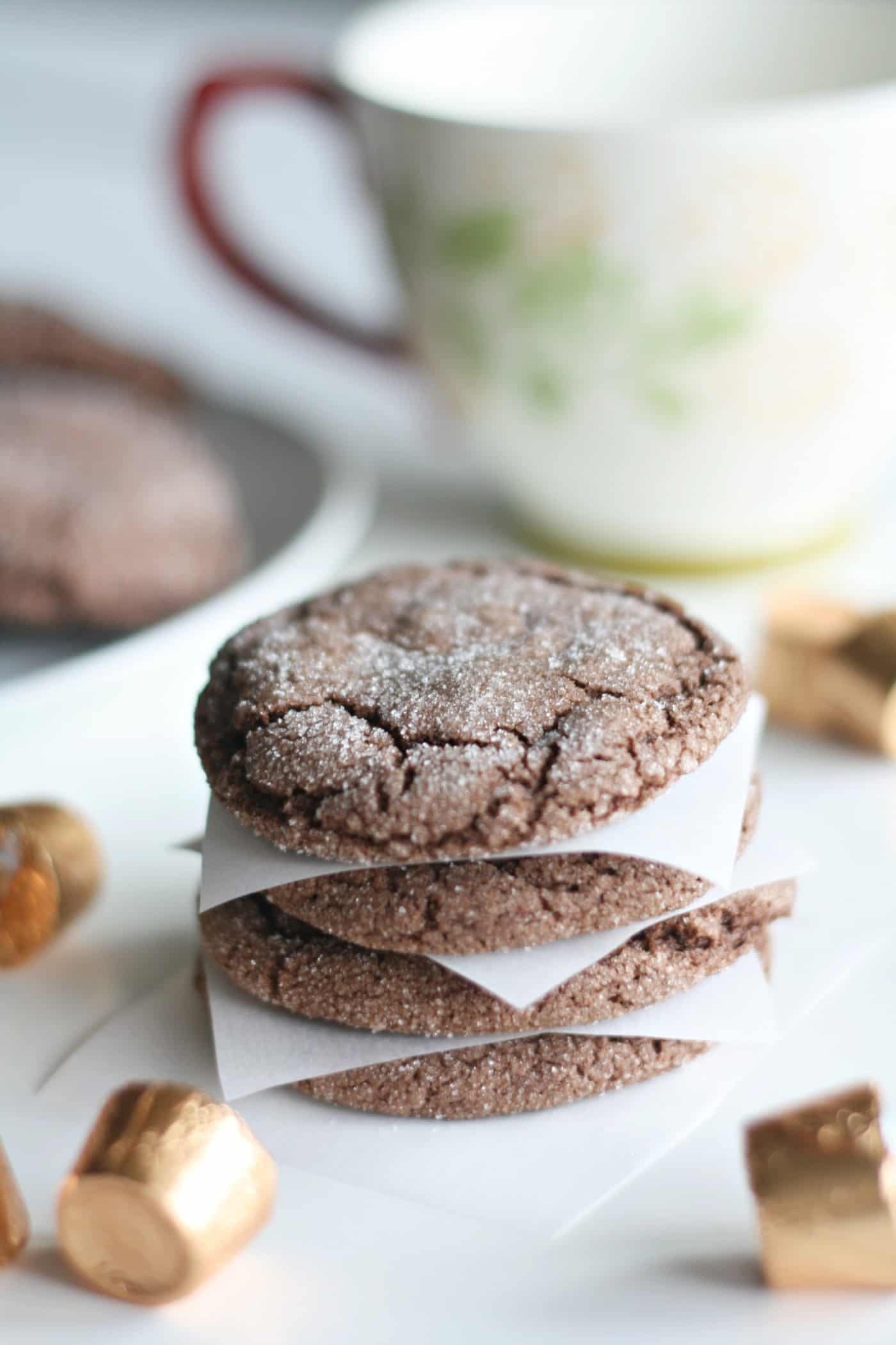 Delicious chocolate cookies made with Rolos