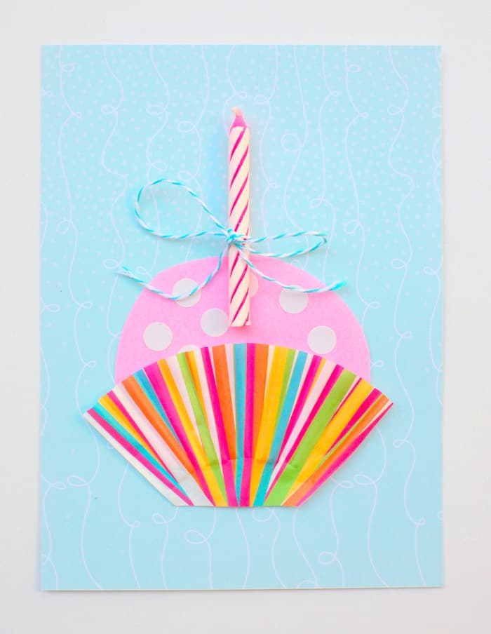 handmade birthday cards cupcake