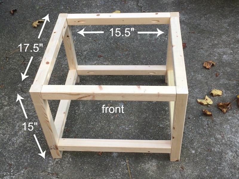 Final frame with measurements