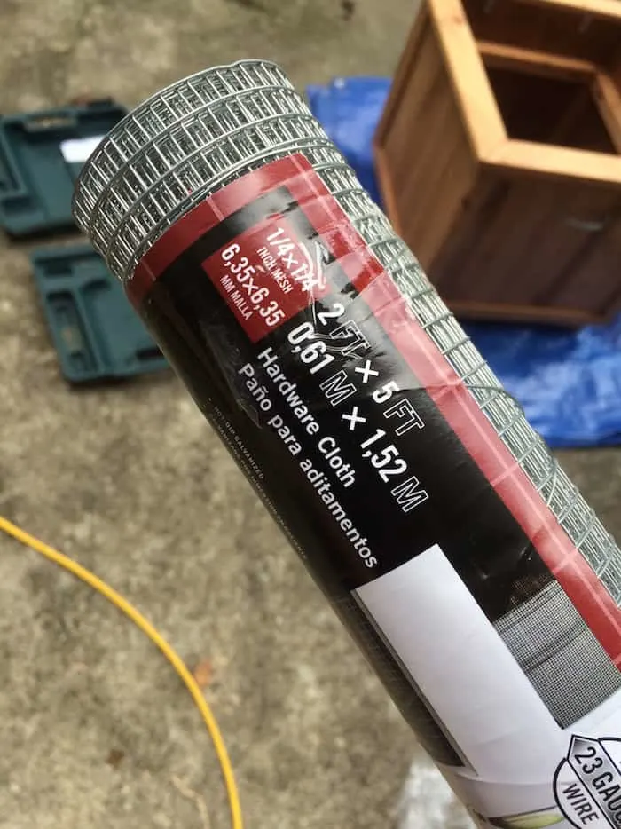 Roll of hardware cloth