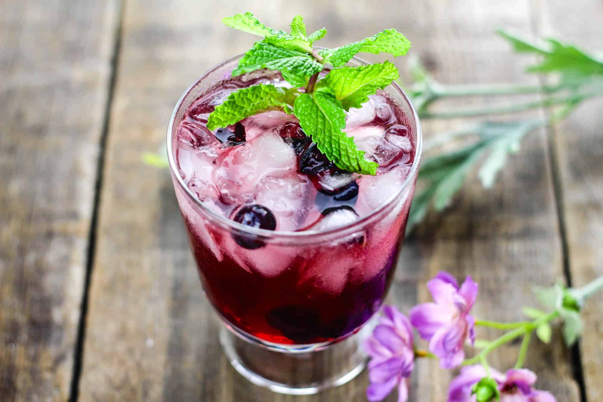 Cherry Vodka Sour with Mint DIY Candy