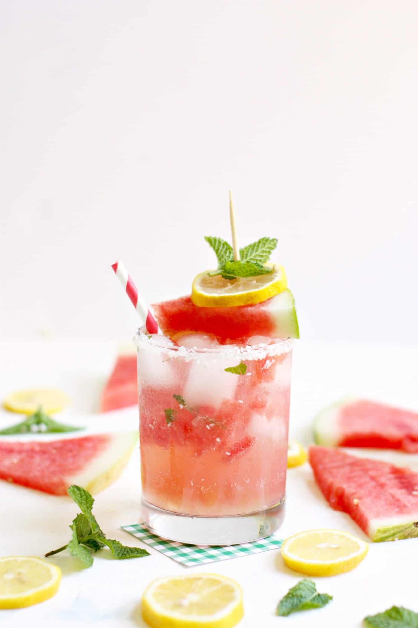 Sparkling Watermelon Mint Homemade Lemonade