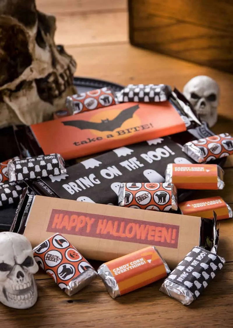 Printable Candy Bar Wrappers For Halloween Free Diy Candy