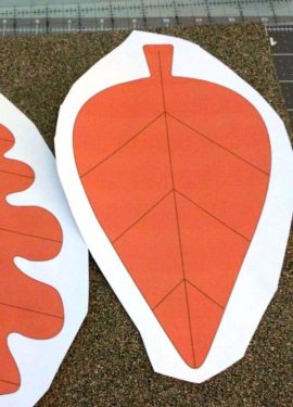 Cut out leaf image on top of cork