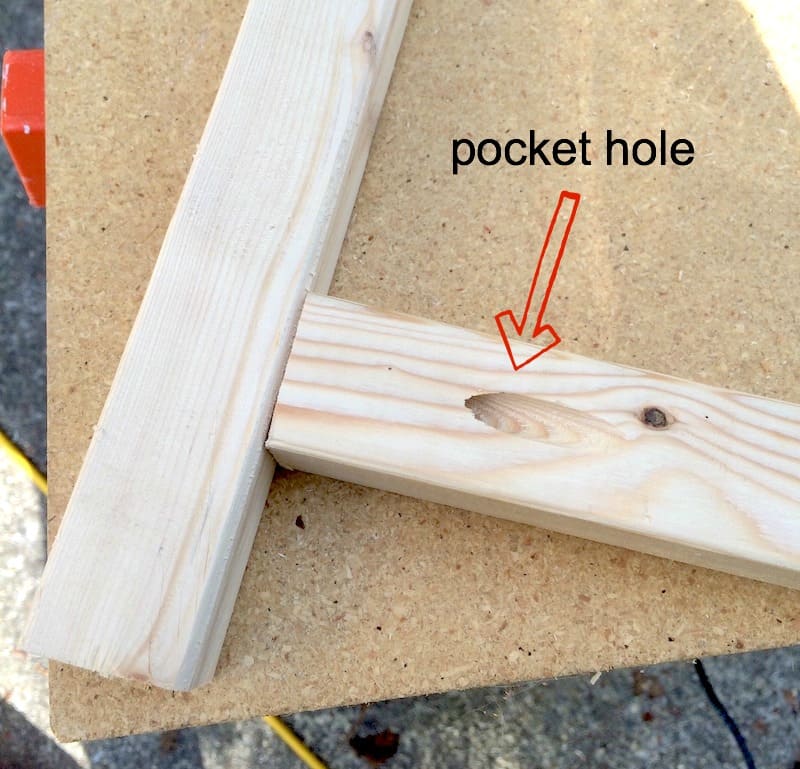 Zo ziet een afgewerkte pocket hole eruit