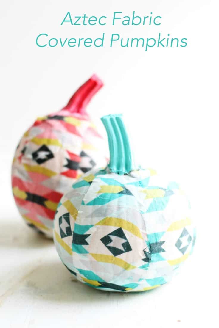 Fabric Covered Pumpkins in Five Easy Steps (Real or Fake!)