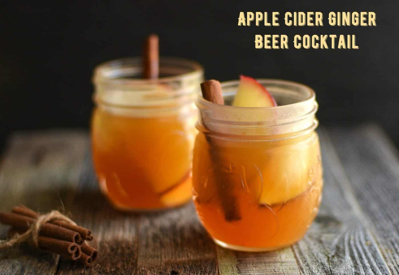 Apple Cider Ginger Beer Cocktail DIY Candy