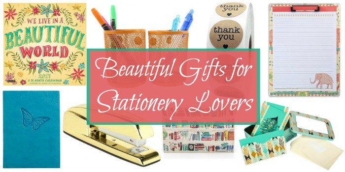 Pens. Pencils. Notebooks. Paper clips. Stationery lovers want it all! If you love colorful and modern, check out these unique stationery gifts.
