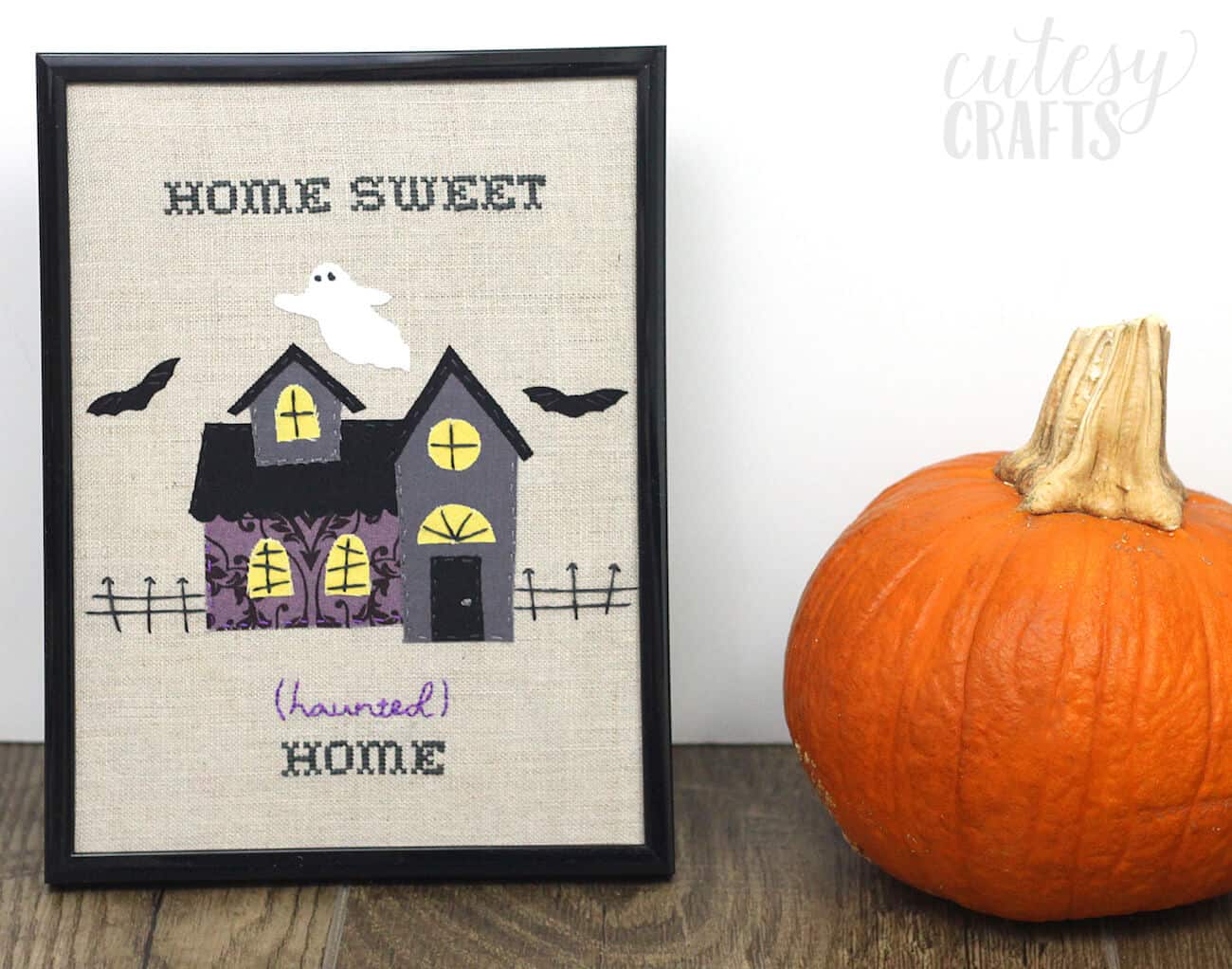 Haunted House Halloween Embroidery