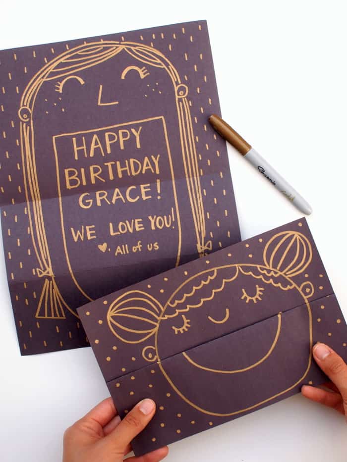 Surprise Message Card That Kids will Love to Make!