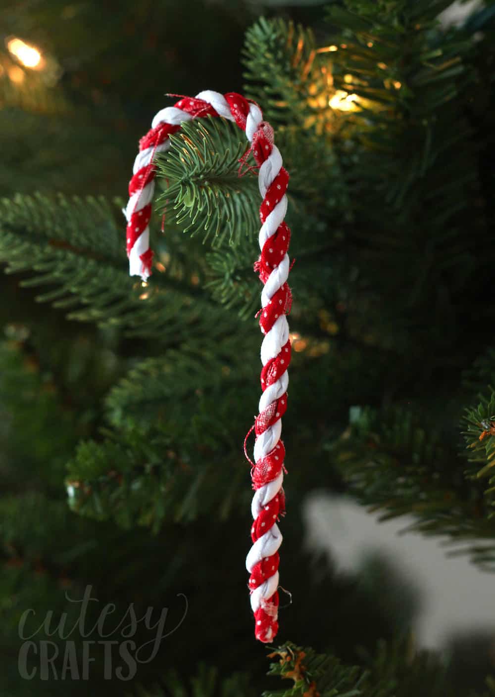 DIY candy cane ornaments to make