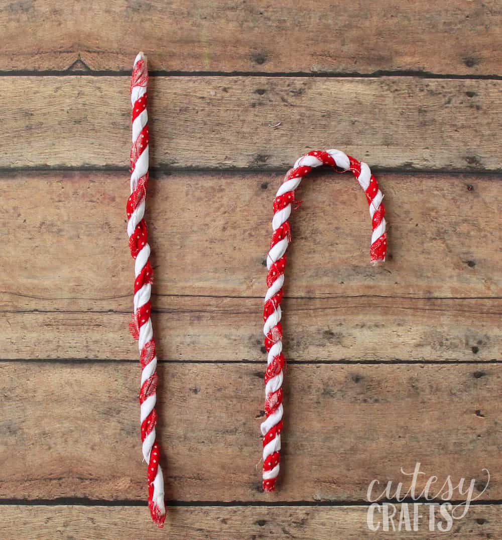 how to make candy cane ornaments