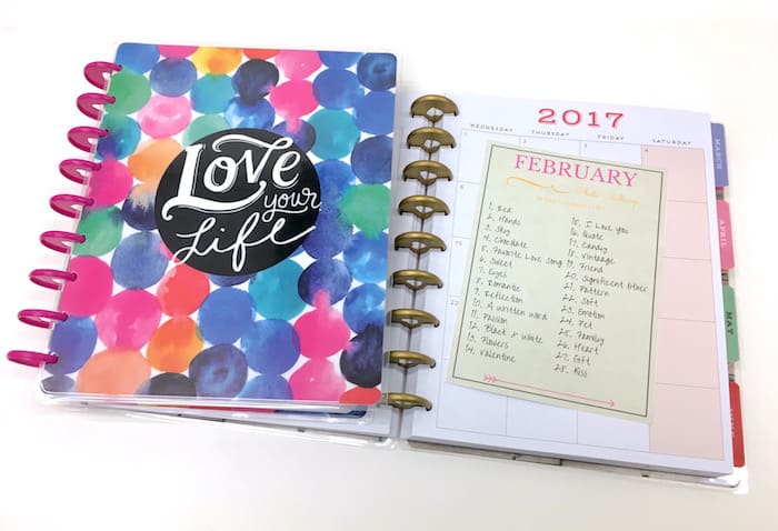 365 photo challenge with a Happy Planner