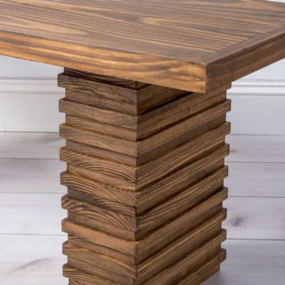 Modern wood bench DIY project