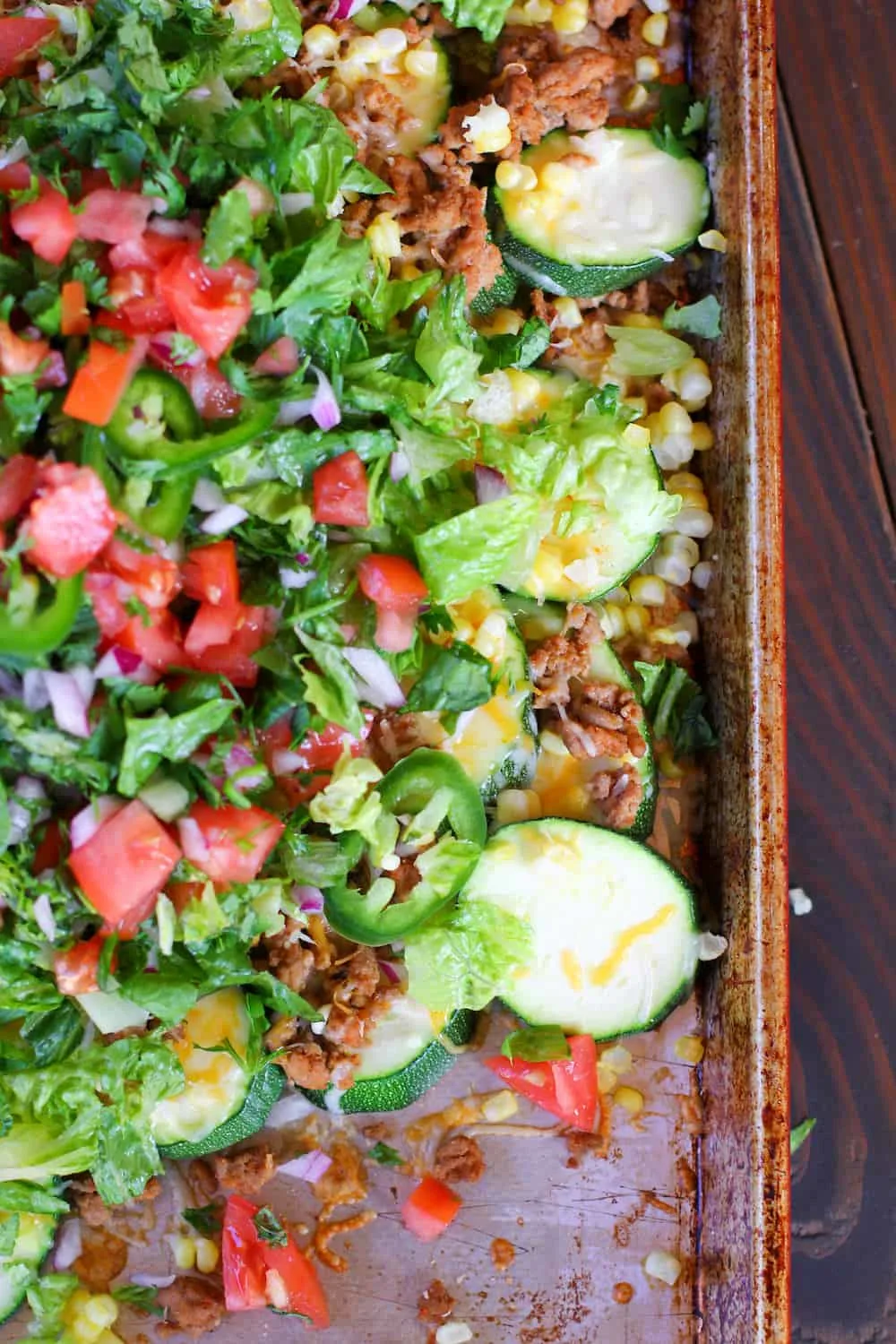 Zucchini nacho recipe