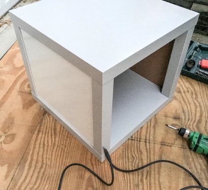 IKEA Lack Hack: End Table with Storage - DIY Candy