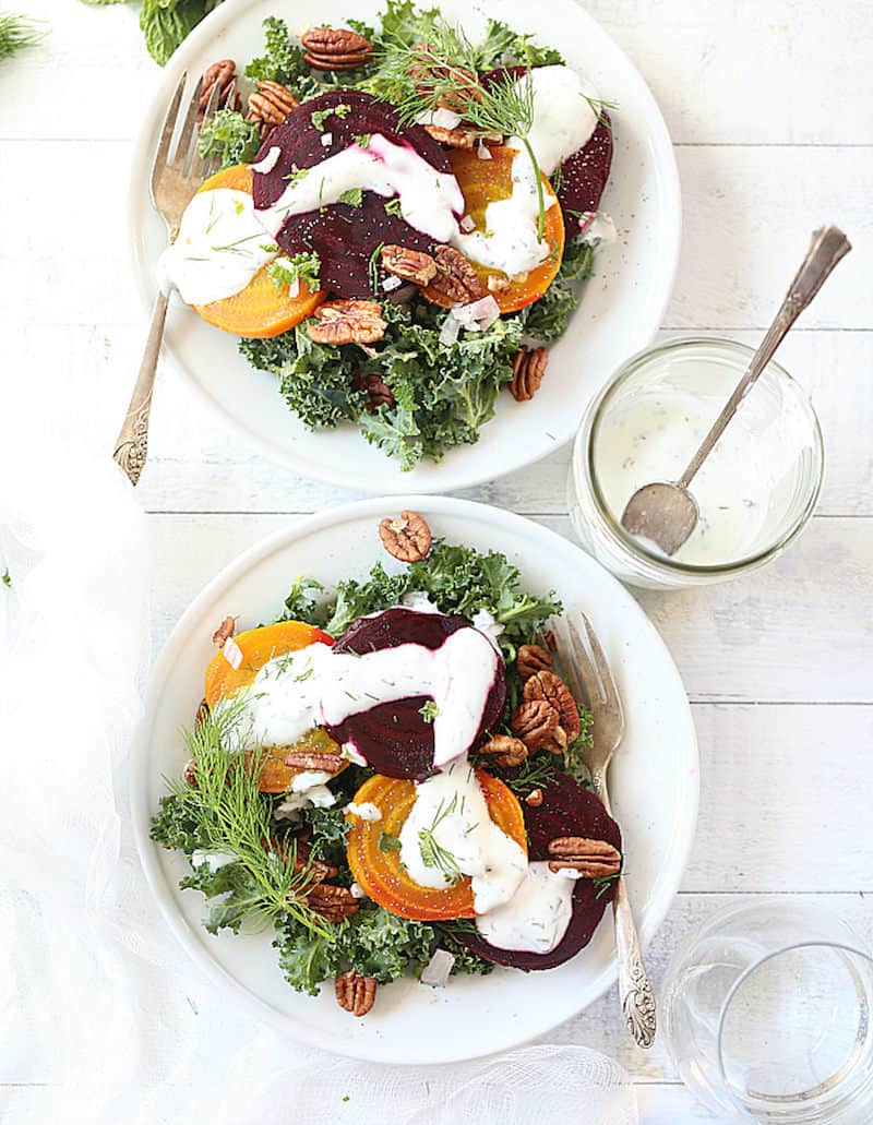 Easy kale and beet salad recipe