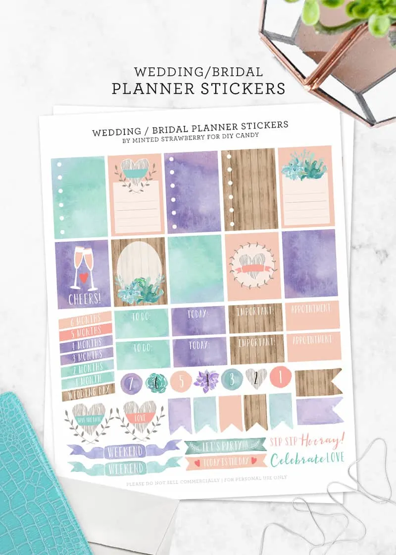 Wedding Stickers For Planners - Diy Wedding Stickers Wedding Stickers For Planners - Diy Wedding Stickers