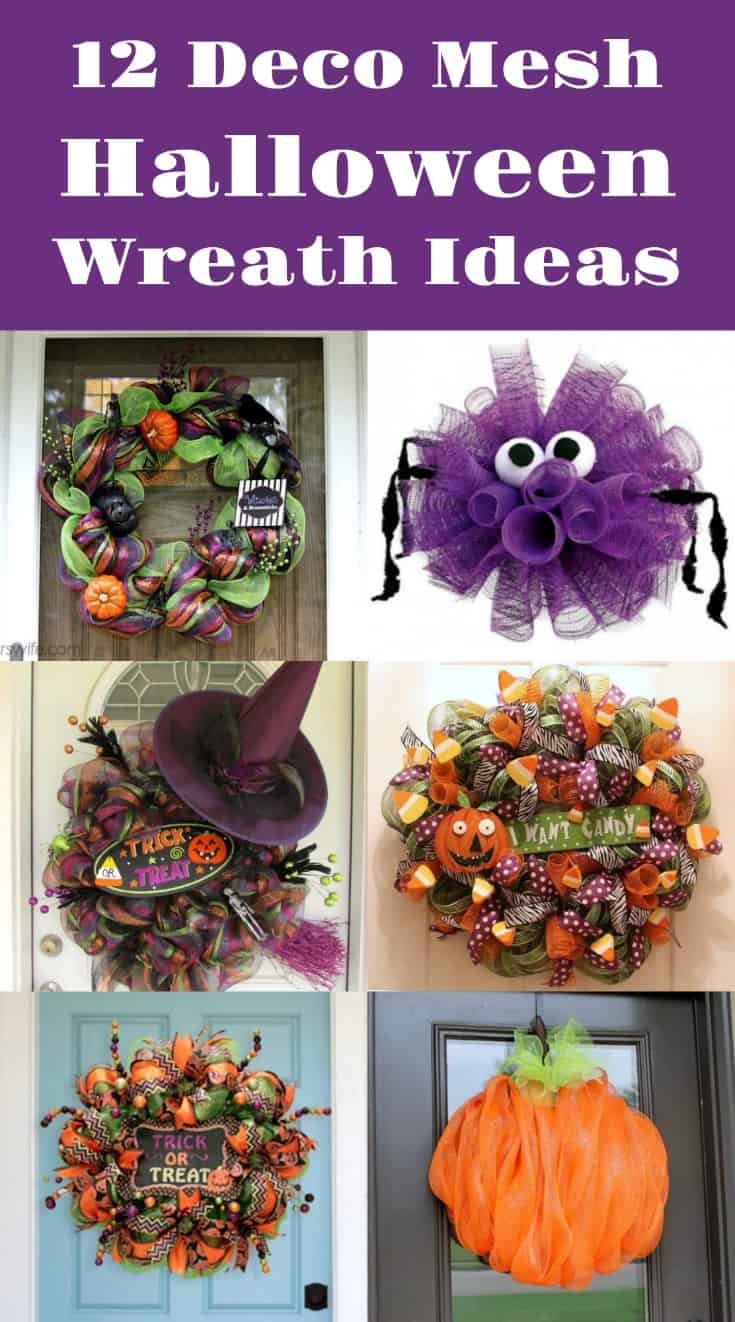 Make a Halloween Wreath with Deco Mesh - DIY Candy