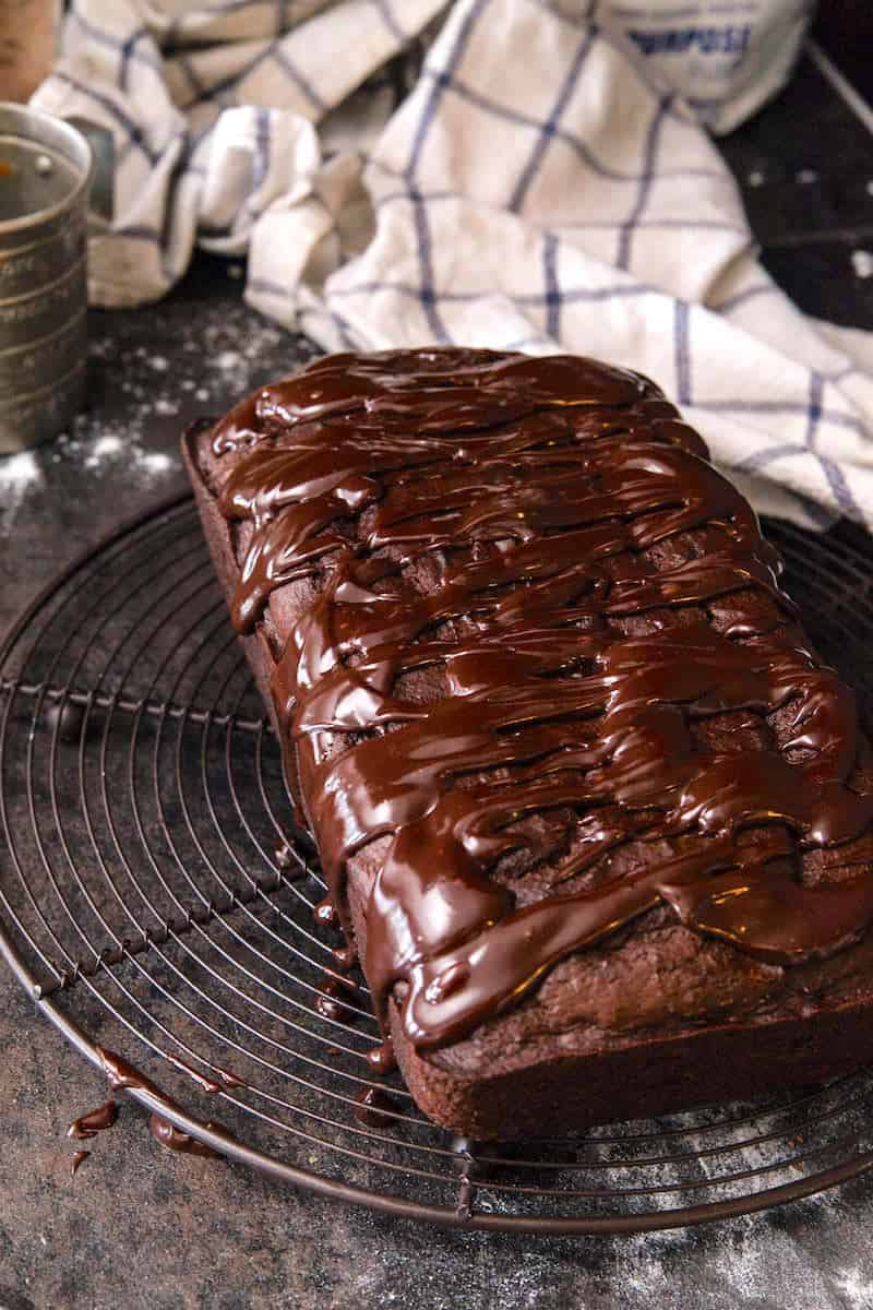 A standard pumpkin bread recipe gets a makeover with the addition of chocolate and drizzle. This is so moist and delicious!