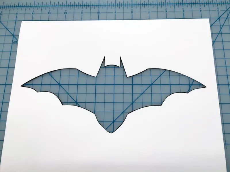 Cut out bat template