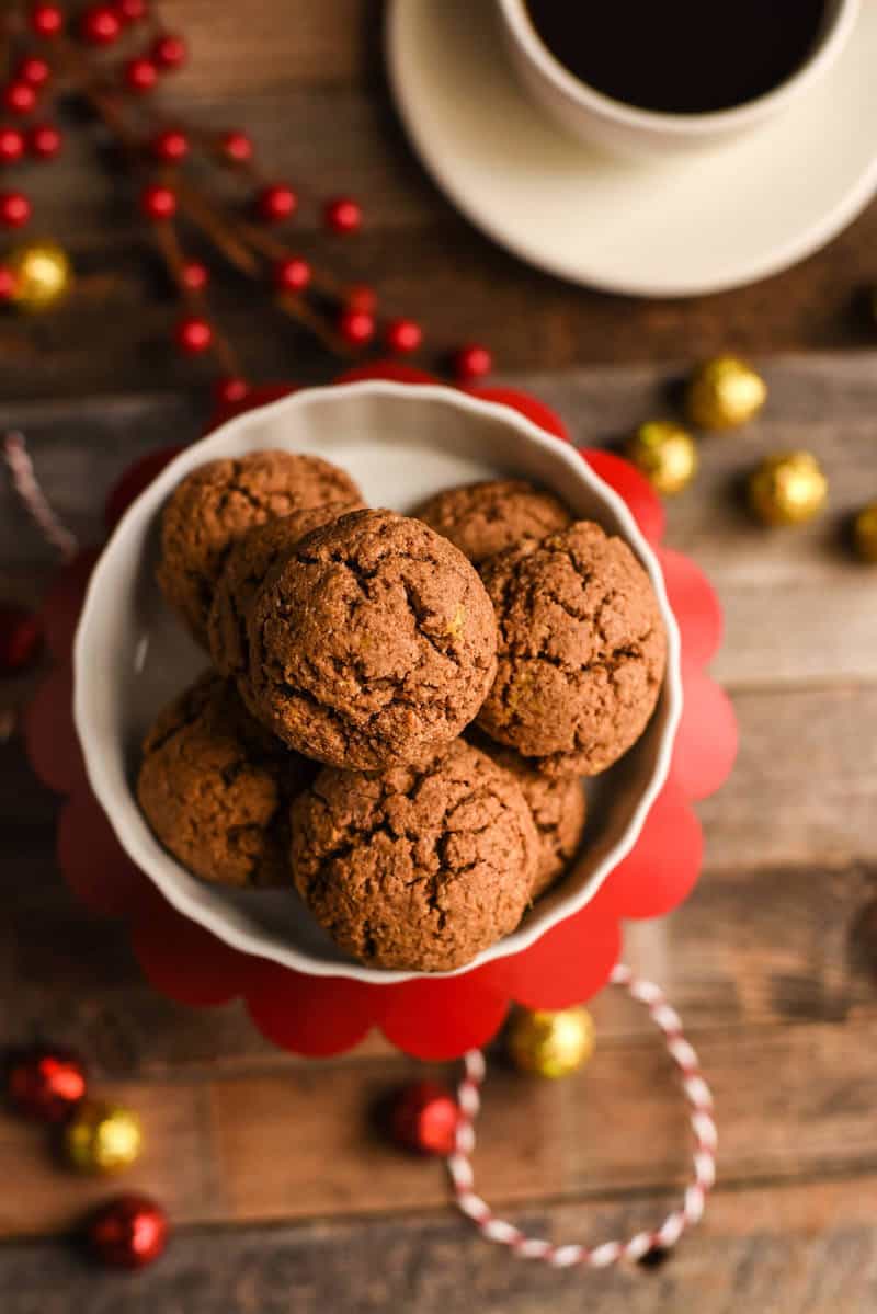 Paleo Ginger Cookies with Almond Butter (Grain Free!)