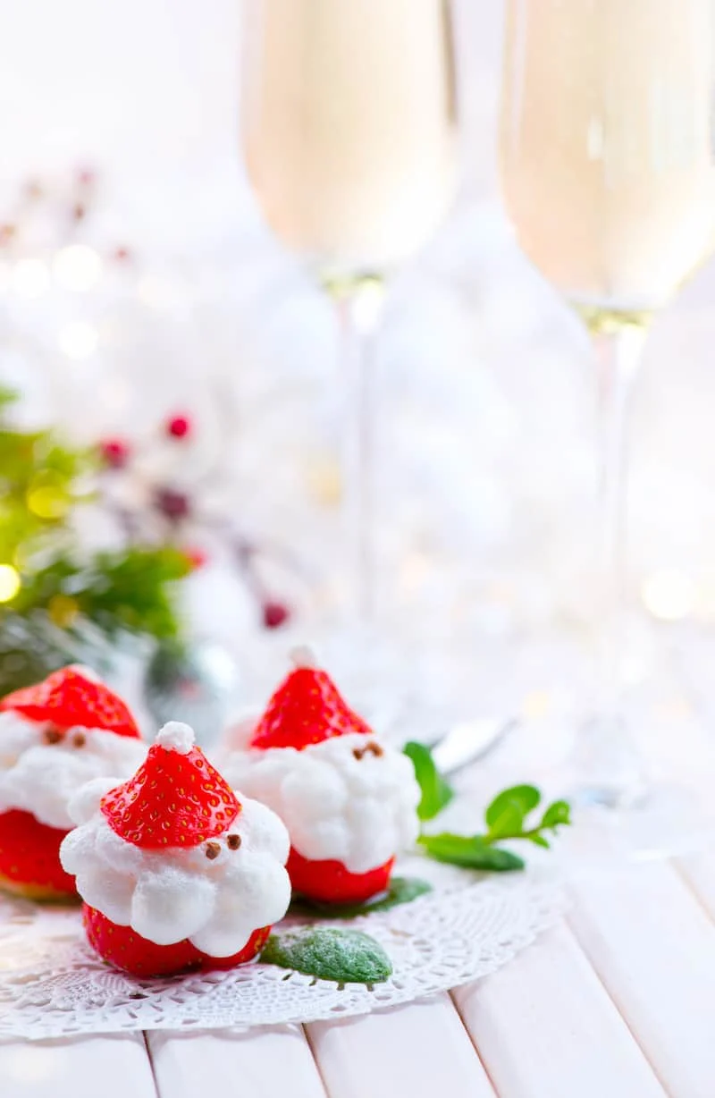 Make Mini Santa Strawberries for Christmas