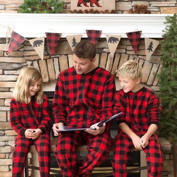 Buffalo plaid family pajamas