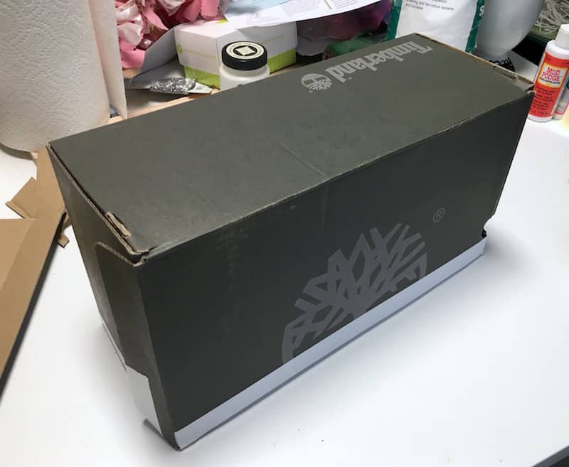 Timberland shoe box
