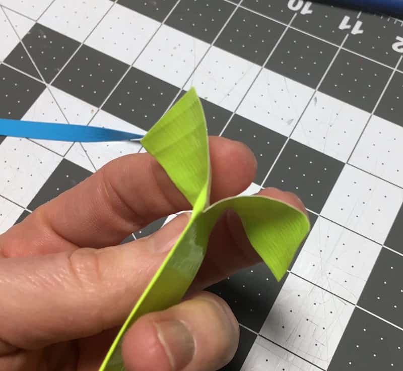 Cut the end of a piece of Duck Tape