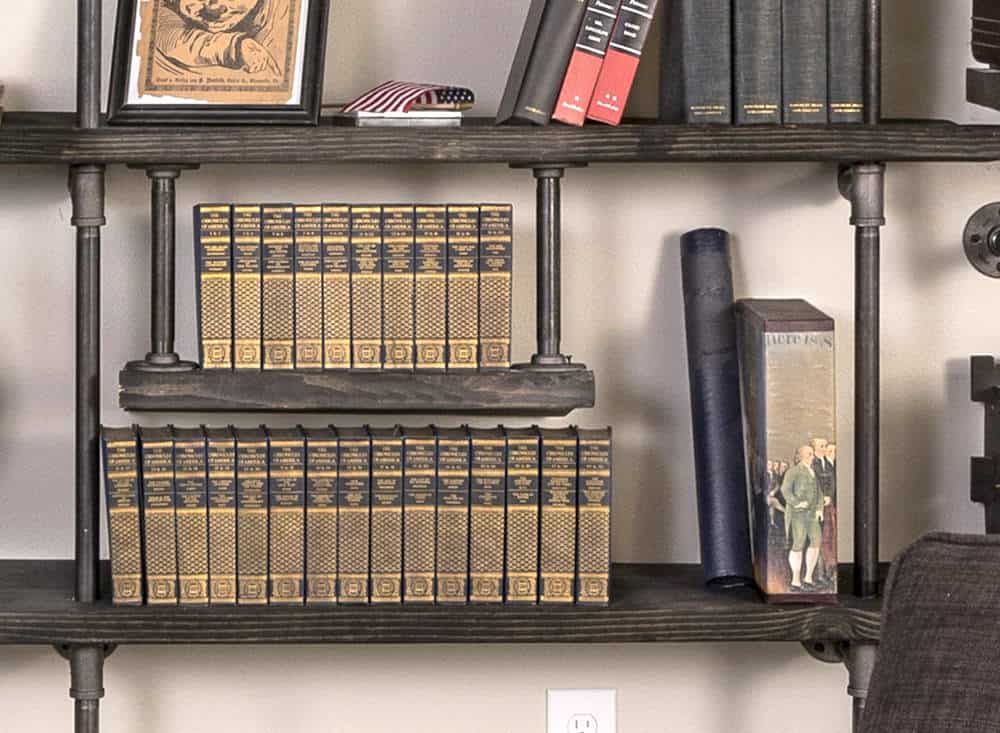 Diy Industrial Pipe Shelving On A, Industrial Pipe Bookcase Diy