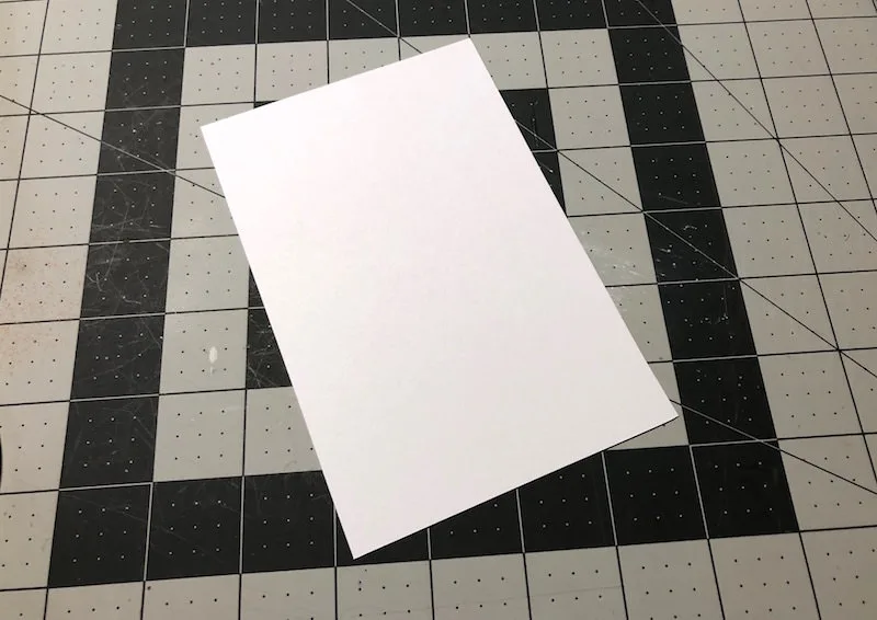 DIY dry erase board - cut paper to fit