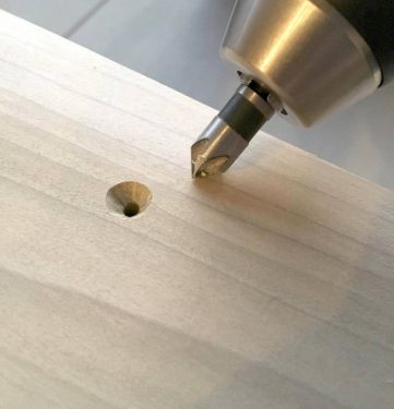 Step 10 modern platform bed countersink bit