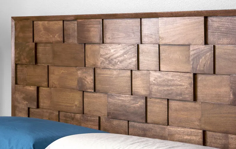 Diy Wood Headboard Mid Century Modern, How To Build A Wood Headboard For Bed