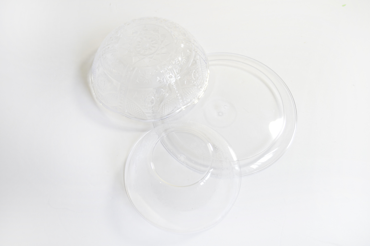 Drill through the plastic