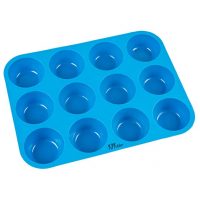 Silicone Muffin Baking Pan, 12 Cup