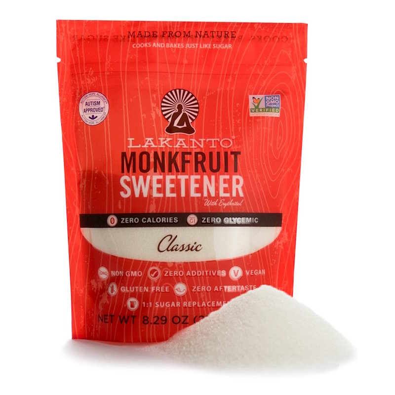 Lakanto monkfruit sweetener sugar substitute