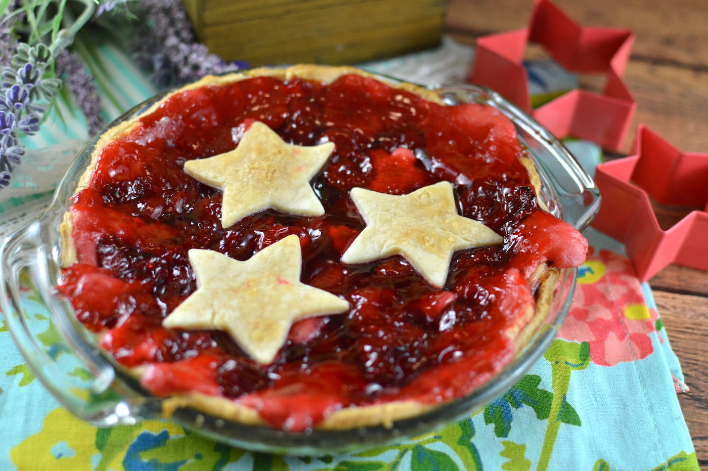 cream cheese cherry pie