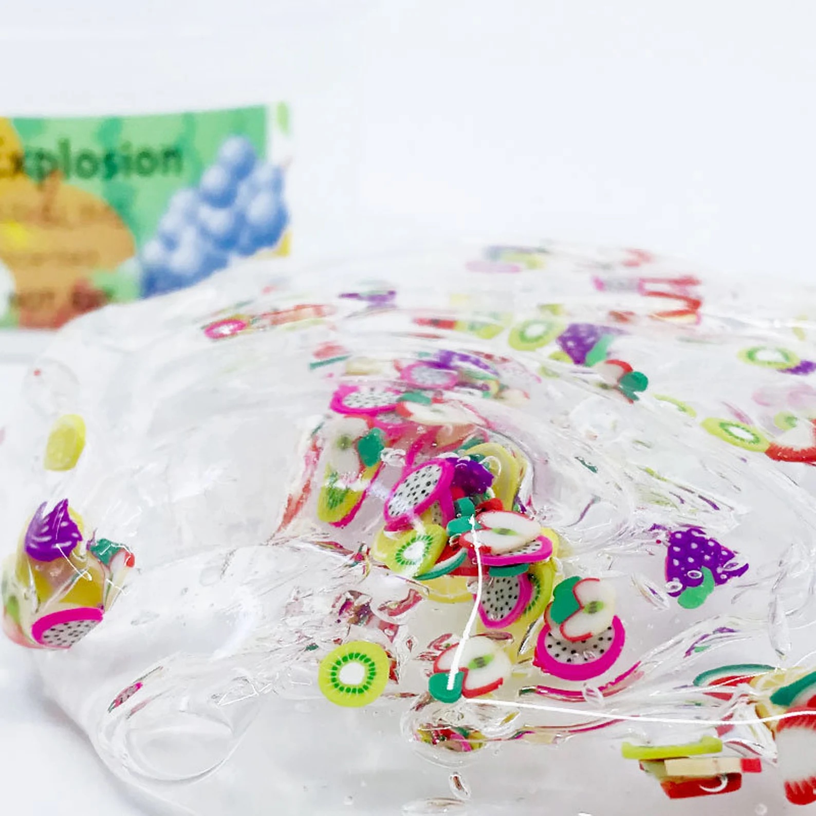 Fruit Explosion Crystal Clear Slime