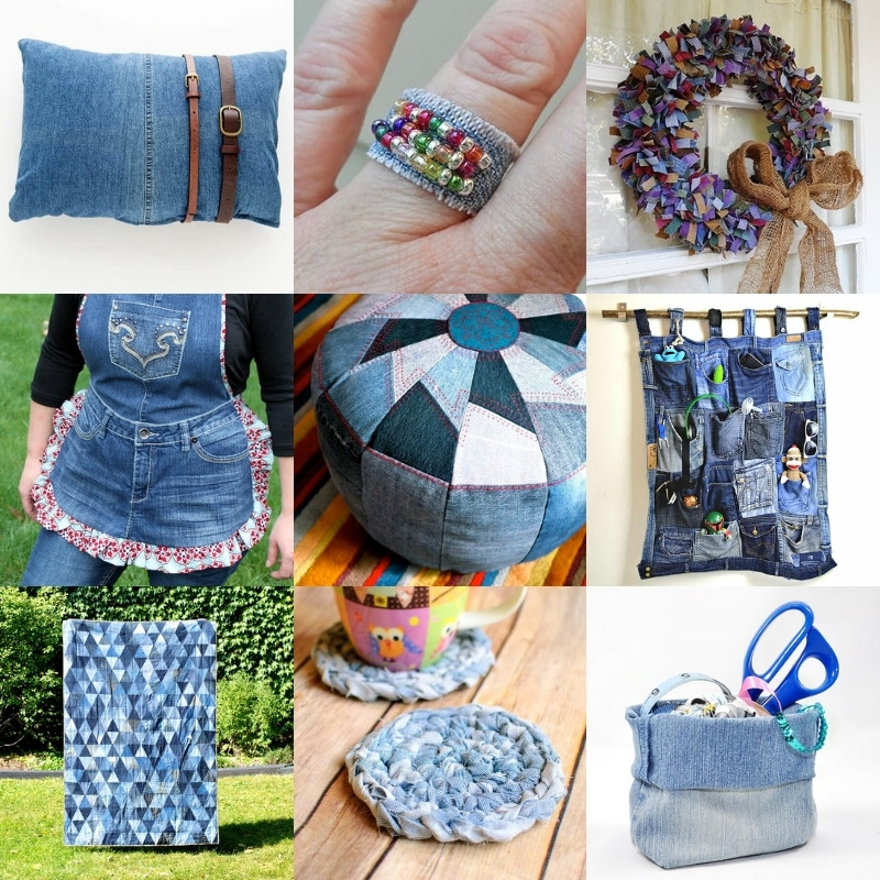 Unique Recycled Denim Ideas That Are Super Cool DIY Candy | vlr.eng.br