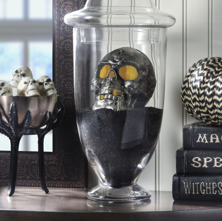 diy halloween skull decorations