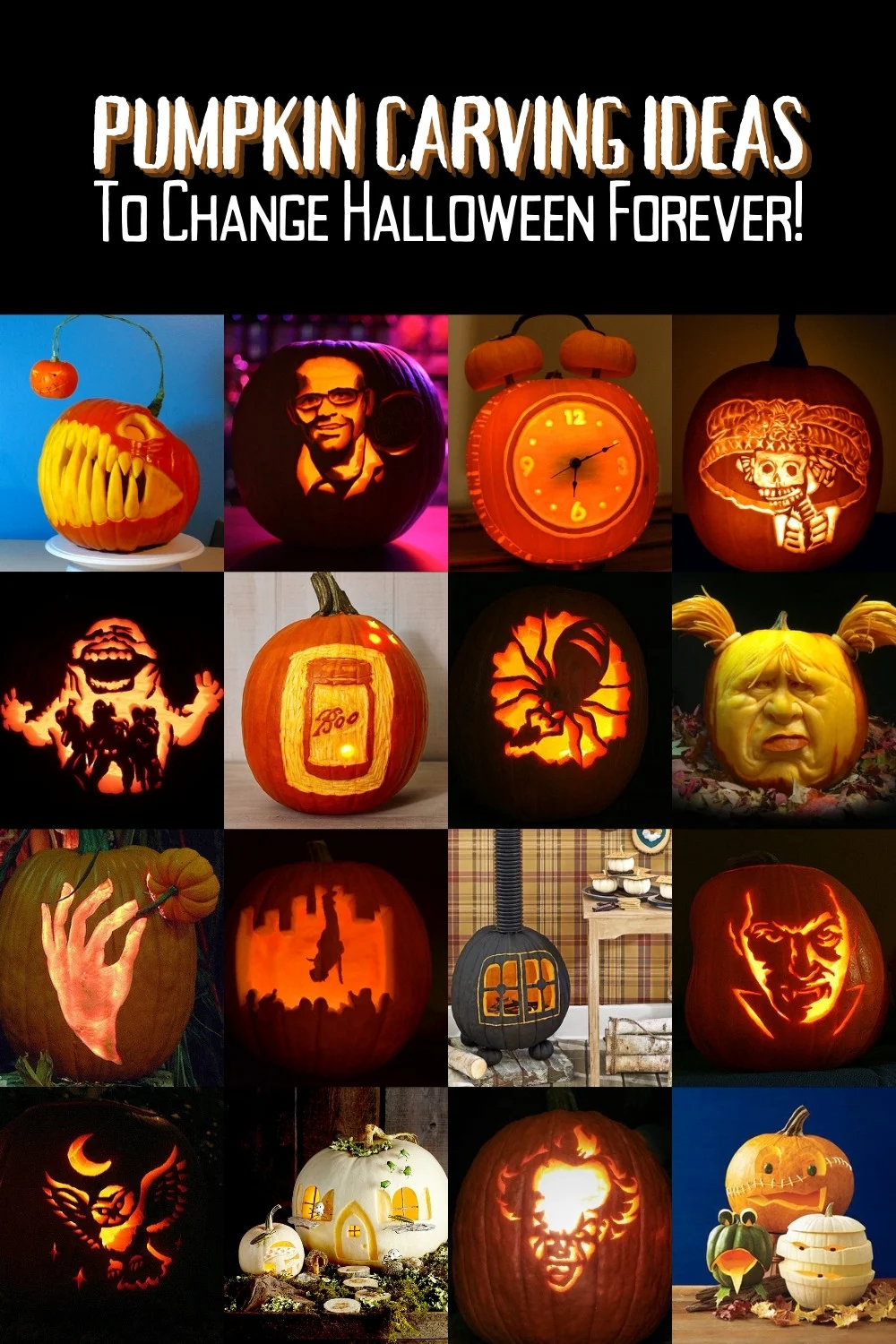 Get ready for Halloween with these awesome jack-o-lantern designs