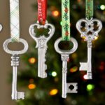 DIY key christmas ornaments