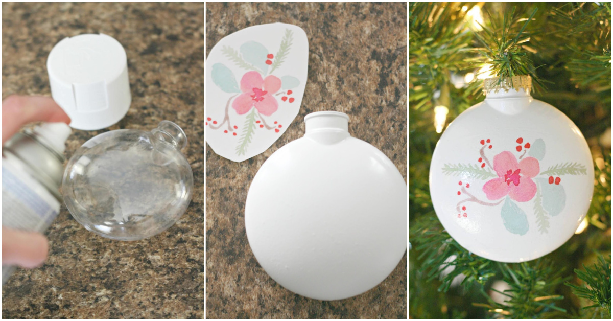 Temporary Tattoo Christmas Ornaments So Easy Diy Candy