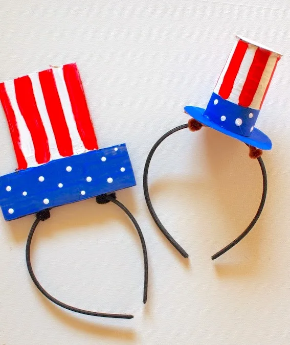 Easy 4th of July Hat Craft for Kids