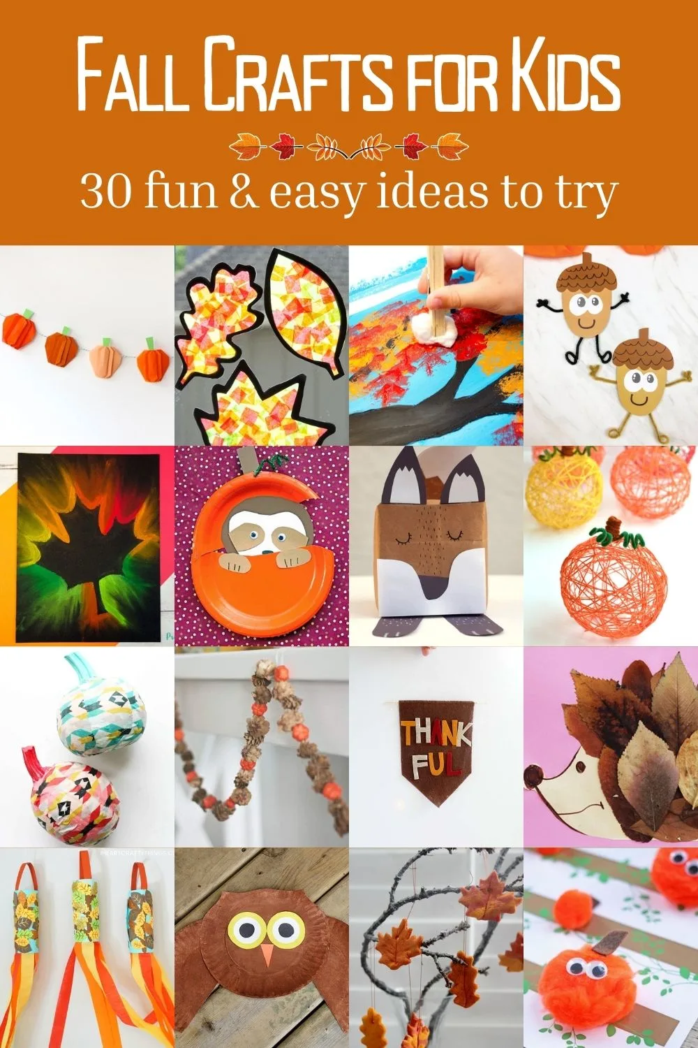 Fall Crafts For Kids - Art and Craft Ideas - Easy Peasy and Fun